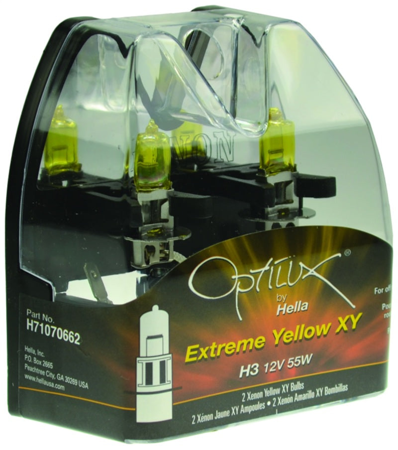 Hella Optilux H3 12V/55W XY Extreme Yellow Bulb Bulbs Hella