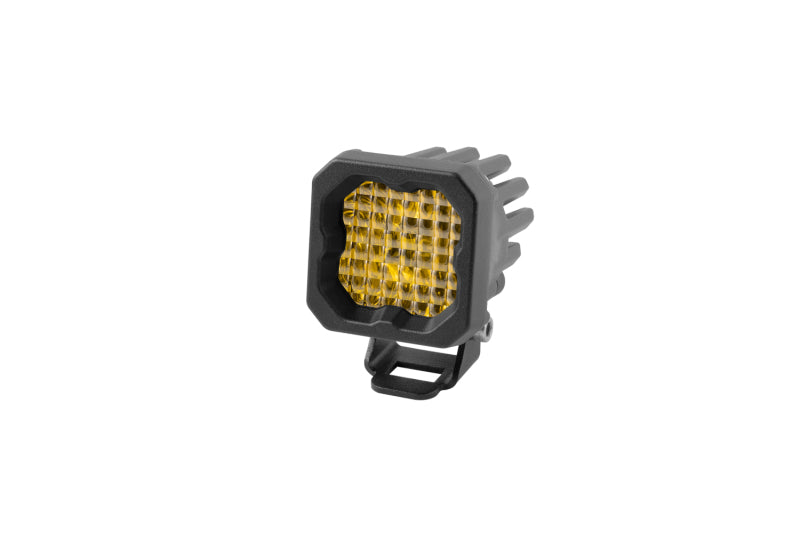 Diode Dynamics Stage Series C1 LED Pod Sport - Yellow Wide Standard ABL Each Light Accessories and Wiring Diode Dynamics