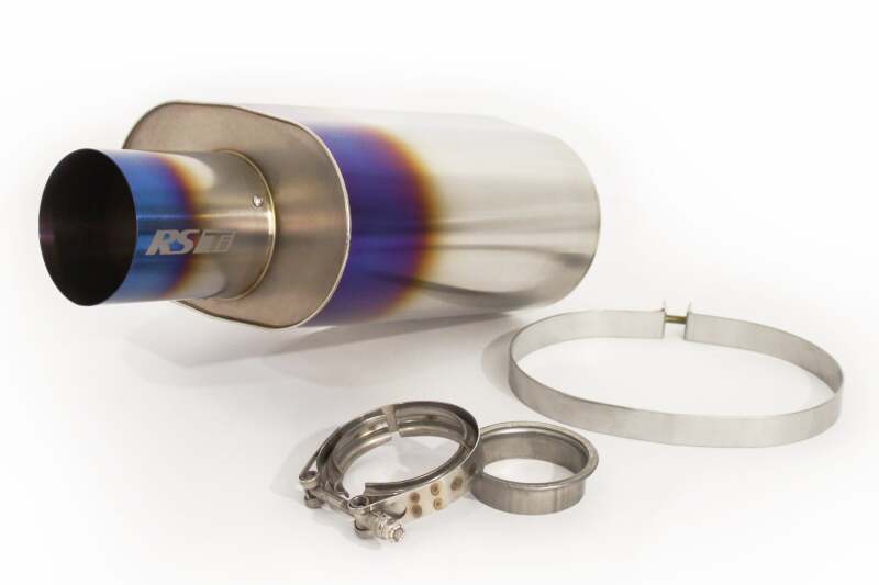 GReddy Universal 3.0in RS-Ti Oval Titanium Muffler Muffler GReddy