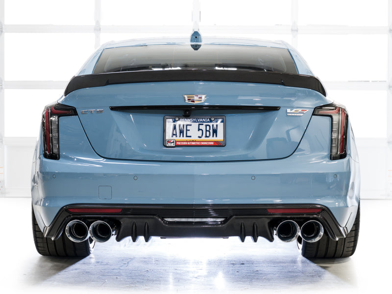 AWE Tuning 22-26 Cadillac CT5-V Blackwing SwitchPath Exhaust - Chrome Silver Tips Catback AWE Tuning