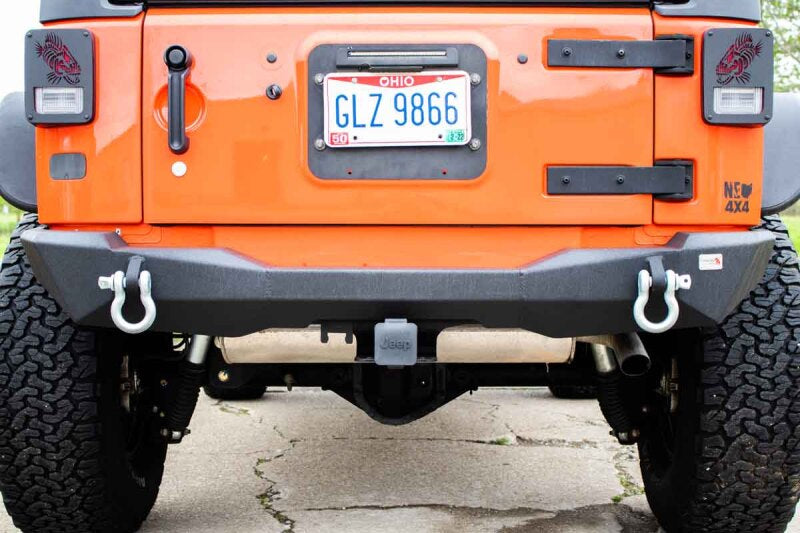 Fishbone Offroad 07-18 Jeep Wrangler JK Rear Bumper Mako Bumpers - Steel Fishbone Offroad