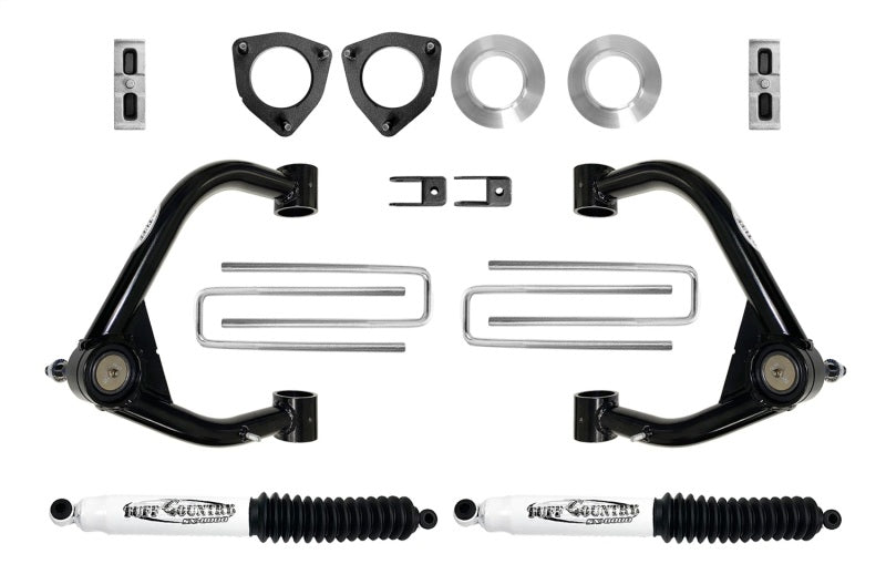 Tuff Country 19-23 Chevy 1500 4x4 4in Lift Kit w/ Upper Control Arms & Shocks Lift Kits Tuff Country