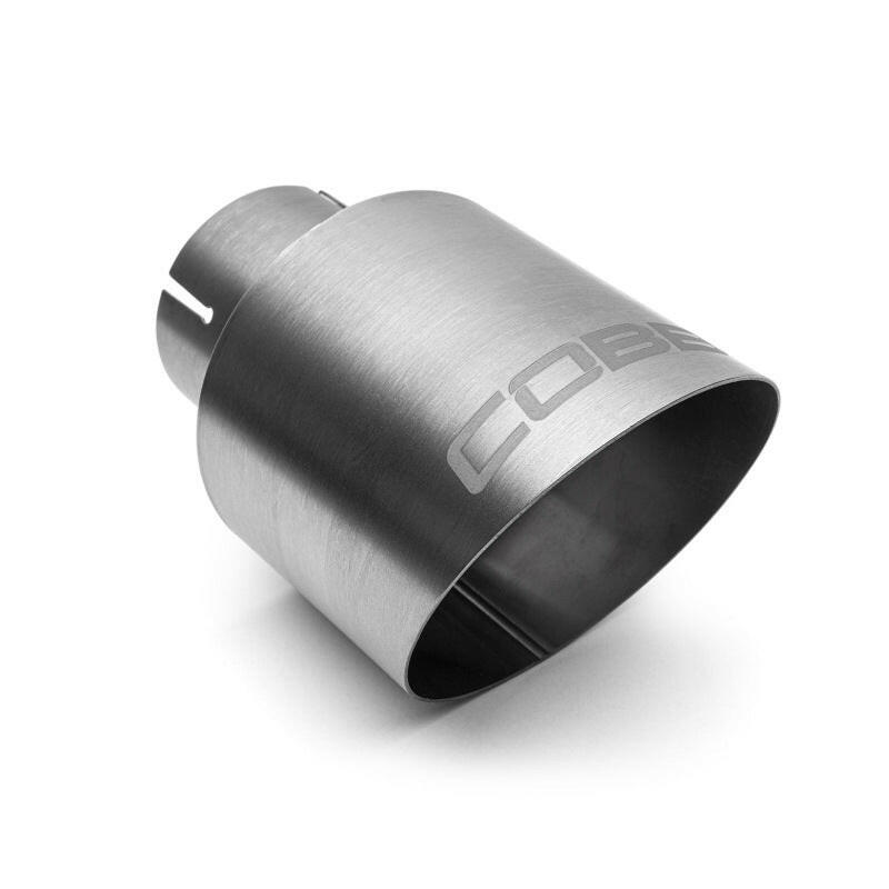 Cobb Volkswagen GTI MK7/MK7.5/MK8 Brushed Titanium Tip Kit Catback COBB