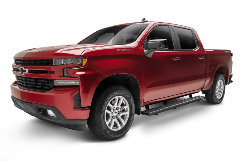 N-Fab Growler Fleet 2019 Chevy/GMC 1500 Crew Cab - Cab Length - Tex. Black - 7in Running Boards N-Fab