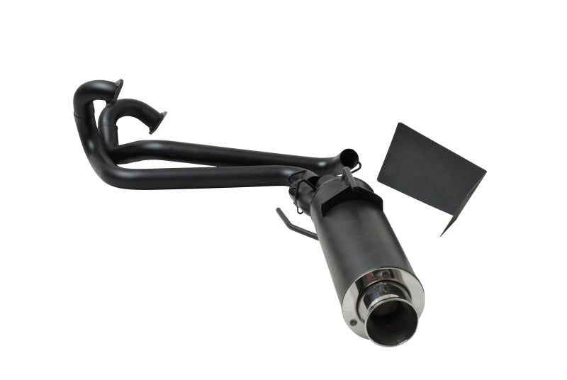 Gibson 08-12 Polaris Ranger RZR 800 Base Single Exhaust - Black Ceramic Powersports Exhausts Gibson