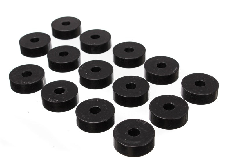 Energy Suspension 55-73 Jeep CJ5/CJ7/CJ8 Scrambler Black Body (Cab) Mount Set Bushing Kits Energy Suspension
