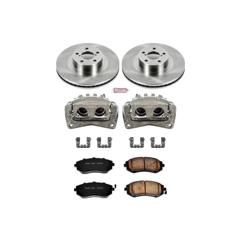 Power Stop 05-06 Saab 9-2X Front Autospecialty Brake Kit w/Calipers Brake Kits - OE PowerStop