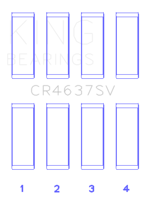King Engine Bearings Audi BYT/CDNC/CCZD/CPSA (Size 0.50) Connecting Rod Bearing Set Bearings King Engine Bearings