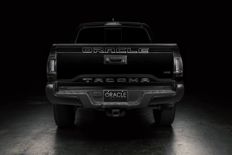 Oracle Lighting 16-23 Gen 3 Toyota Tacoma Black Series Flush Style LED Tail Lights Tail Lights ORACLE Lighting