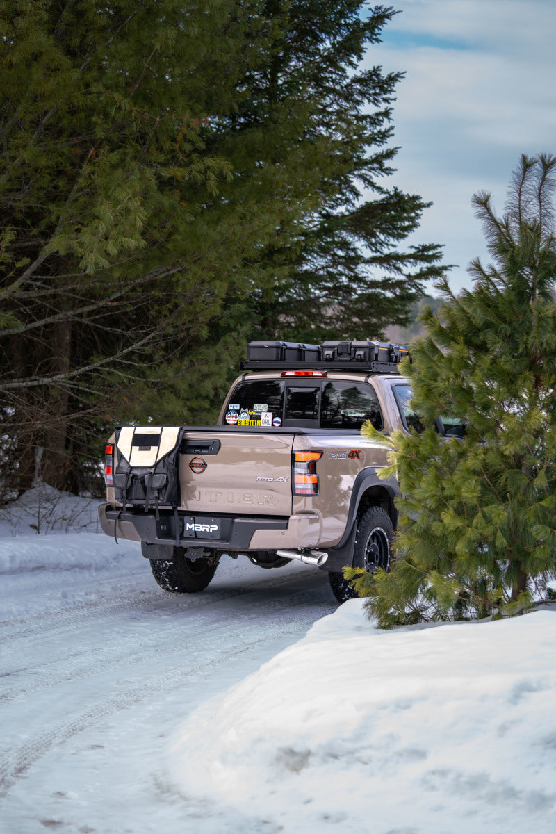 MBRP 22-23 Nissan Frontier 3.8L 3in Tip 3in Cat Back Single Side Exit Street Profile - Aluminized Catback MBRP