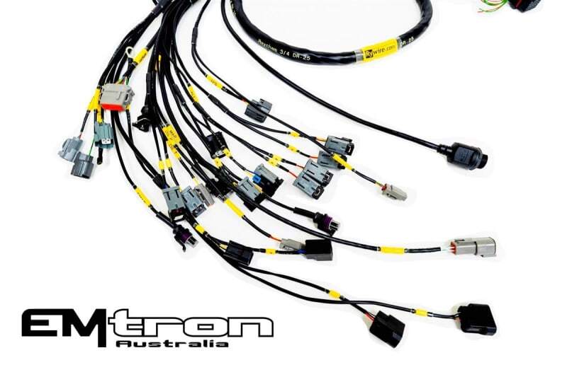 Rywire Honda B-Series NA w/Emtron KV8+ Eng Harn (4 Inj No EMAP/Boost/ Adapter Req / Drop Ship Only) Wiring Harnesses Rywire