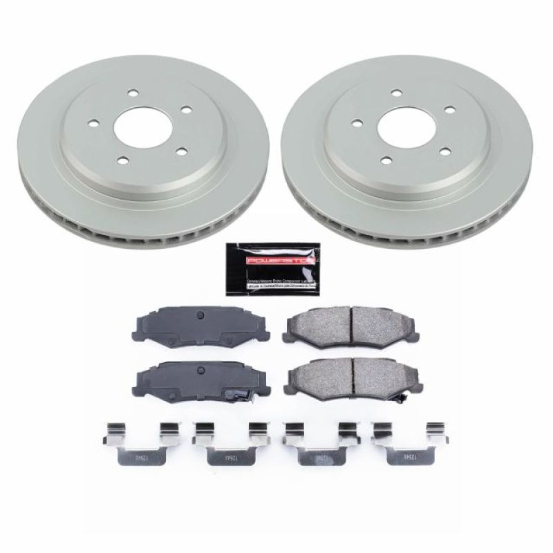 Power Stop 04-09 Cadillac XLR Rear Z17 Evolution Geomet Coated Brake Kit Brake Kits - Performance Blank PowerStop