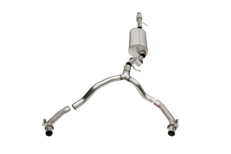 Corsa 21-25 Cadillac Escalade 6.2L Dual Rear 3.5/2.75in Sport Cat-Back Exhaust Uses Factory Bezels Catback CORSA Performance