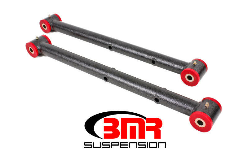 BMR 64-72 A-Body Non-Adj. Lower Control Arms (Polyurethane) - Black Hammertone Control Arms BMR Suspension