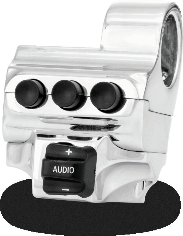 Performance Machine Switch Assy 4 Button Rt Sd - Chrome Handlebars Performance Machine