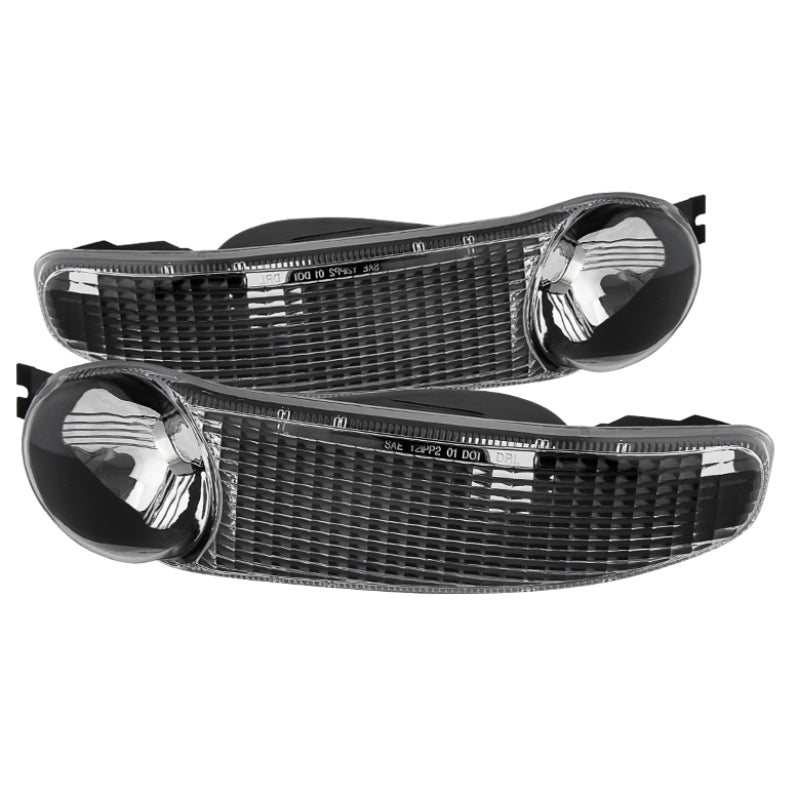 xTune GMC Sierra Denali 00-06 Bumper Lights Black CBL-GD00-BK Sidemarkers & Indicators SPYDER