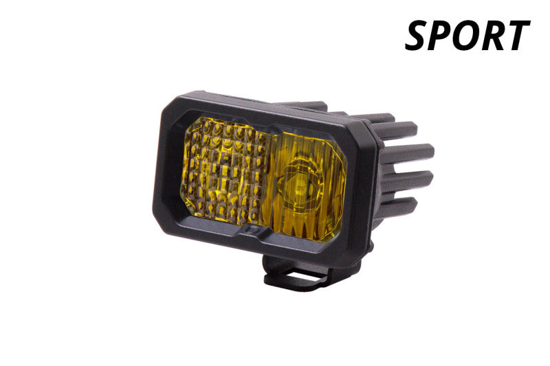 Diode Dynamics Stage Series 2 In LED Pod Sport - Yellow Spot Standard ABL Each Light Accessories and Wiring Diode Dynamics