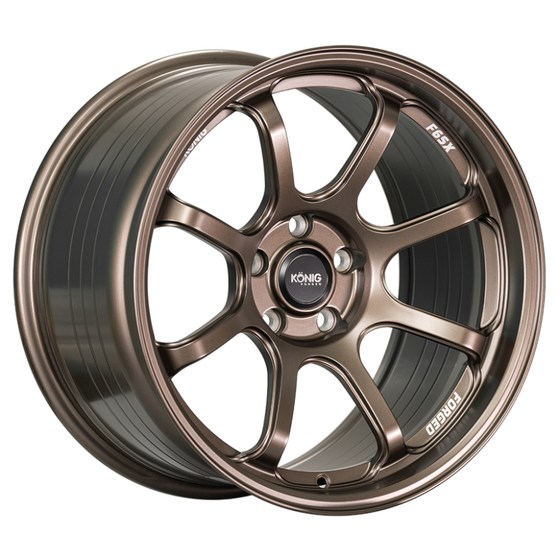 Konig Forged F6SX 17x8 5x114.3 ET40 Race Bronze Wheel (Knurled Bead) Wheels - Forged Konig