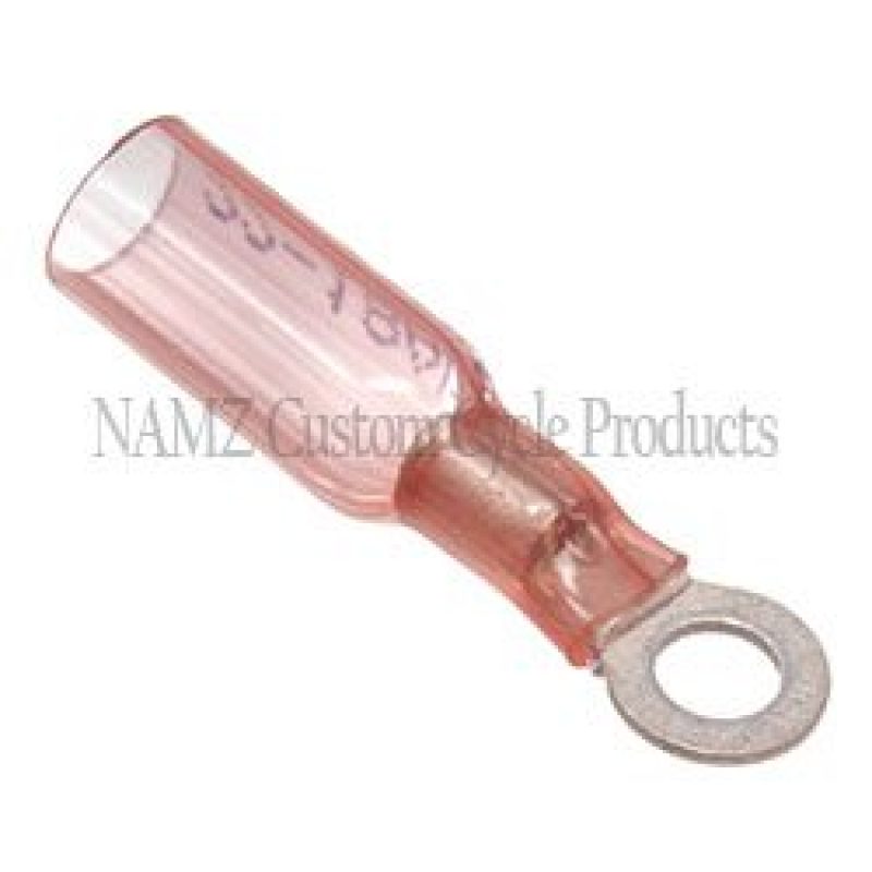 NAMZ Heat Sealable No.8 Ring Terminals 22-18g (25 Pack) Wiring Connectors NAMZ