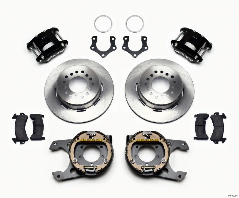Wilwood D154 P/S Park Brake Kit Mopar/Dana 2.50in Off w/Snap Ring Bearing Big Brake Kits Wilwood