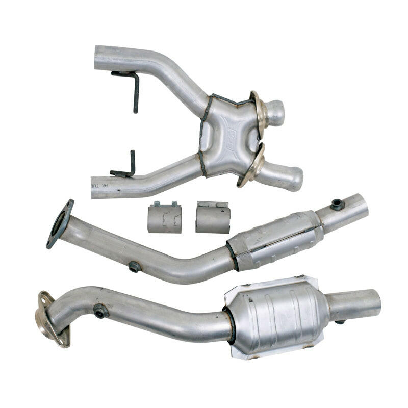 BBK 96-98 Mustang 4.6 Cobra High Flow X Pipe With Catalytic Converters - 2-1/2 Catback BBK