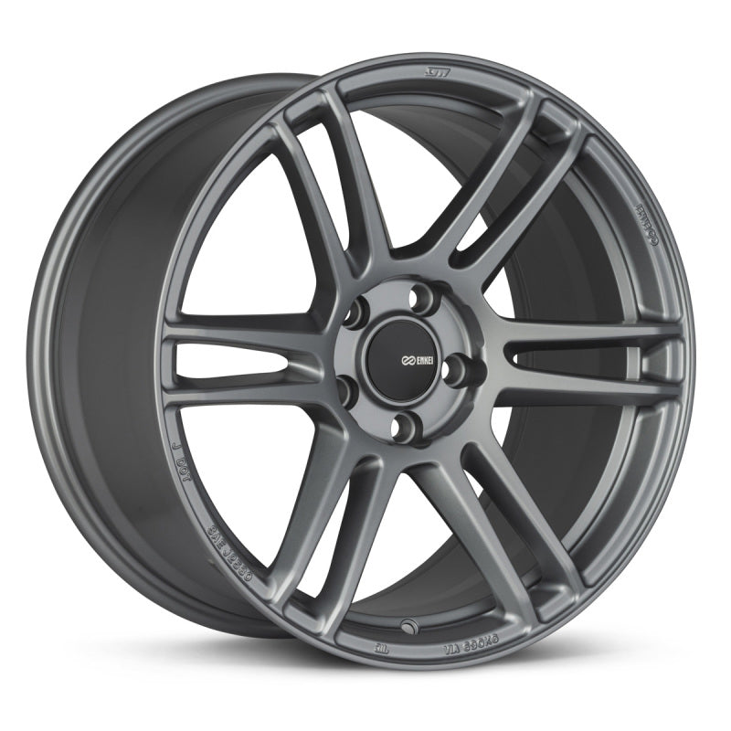 Enkei TSR-6 18x8.5 5x114.3 38mm Offset 72.6mm Bore Titanium Gray Wheel Wheels - Cast Enkei