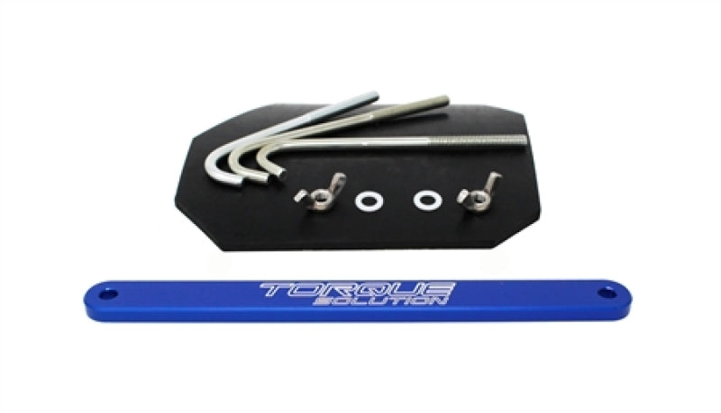 Torque Solution 02-07 Subaru WRX / 04-07 STi Small Battery Tie Down - Blue Battery Tiedowns Torque Solution