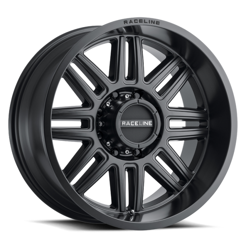 Raceline 948B Split 18x9in / 8x165.1 BP / 18mm Offset / 125.2mm Bore - Satin Black Wheel Wheels - Cast Raceline