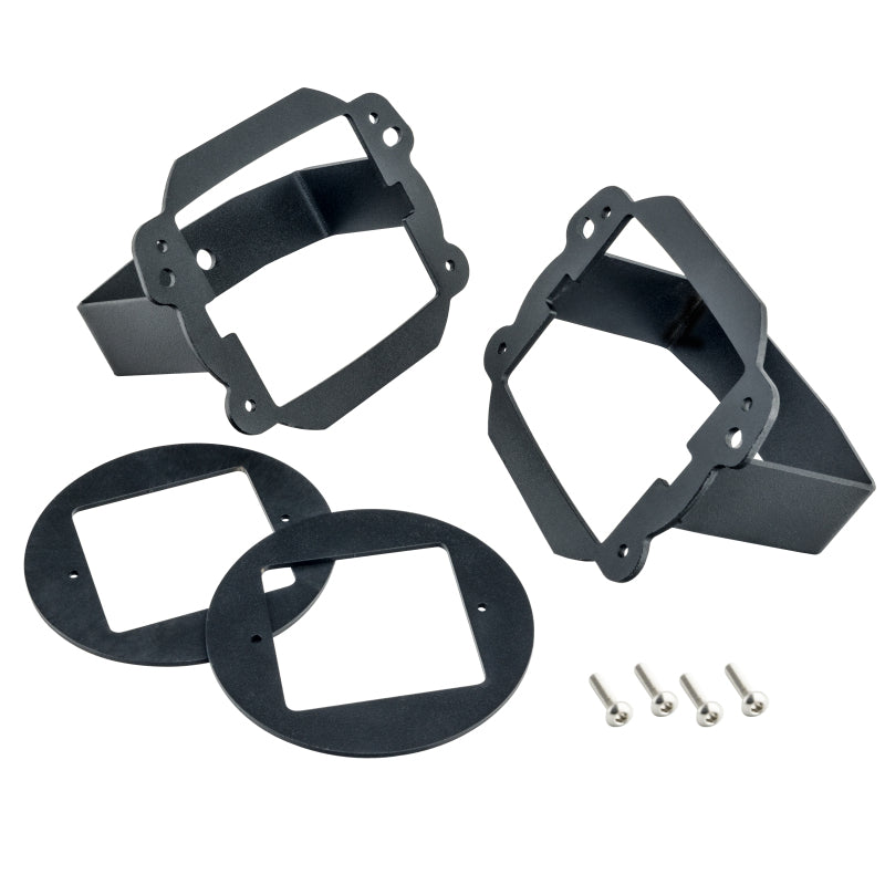 Oracle Jeep JK Fog Light to Cube Light Conversion Mount Brackets (Pair) w/ Bezel Brackets ORACLE Lighting