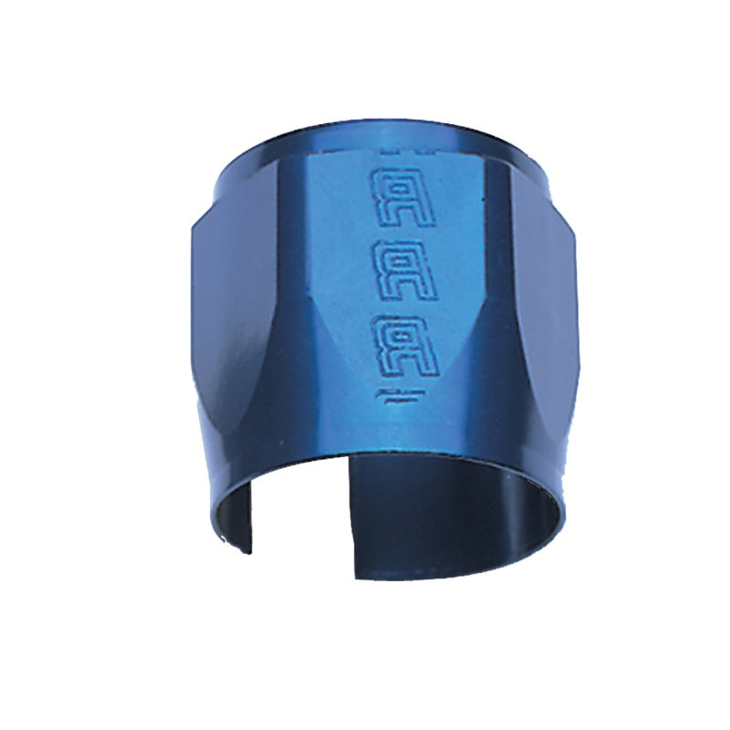 Russell Performance -8 AN Anodized Blue Tube Seal Hose End For 3/8in Fuel Hose Clamps Russell