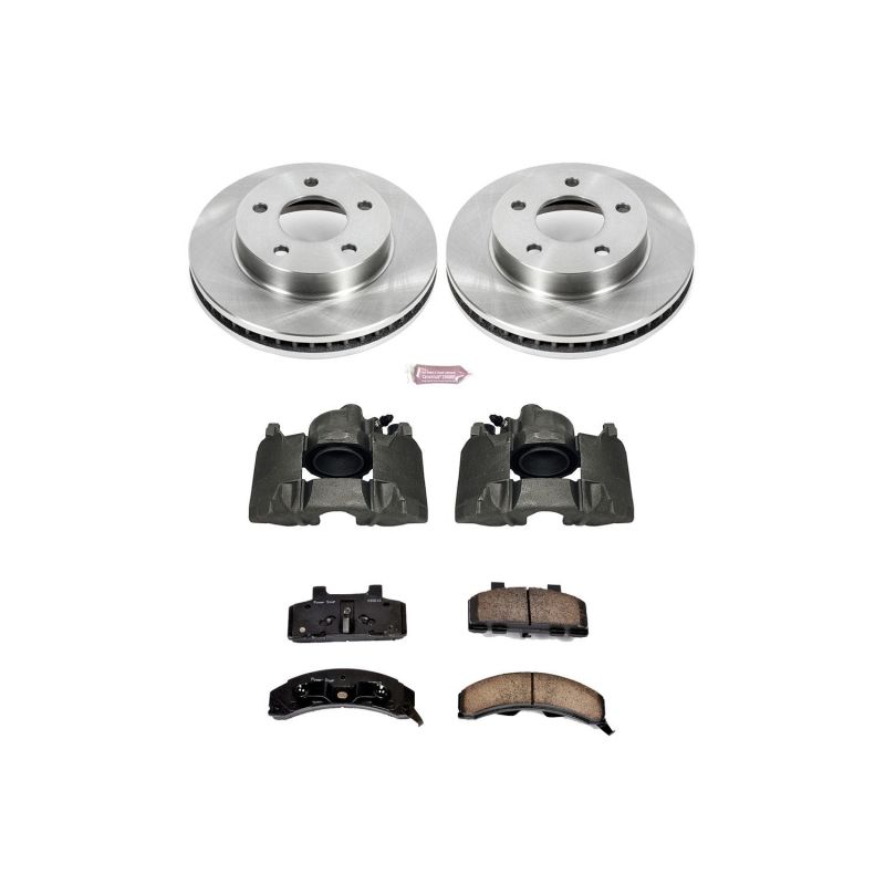 Power Stop 83-96 Buick Century Front Autospecialty Brake Kit w/Calipers Brake Kits - OE PowerStop