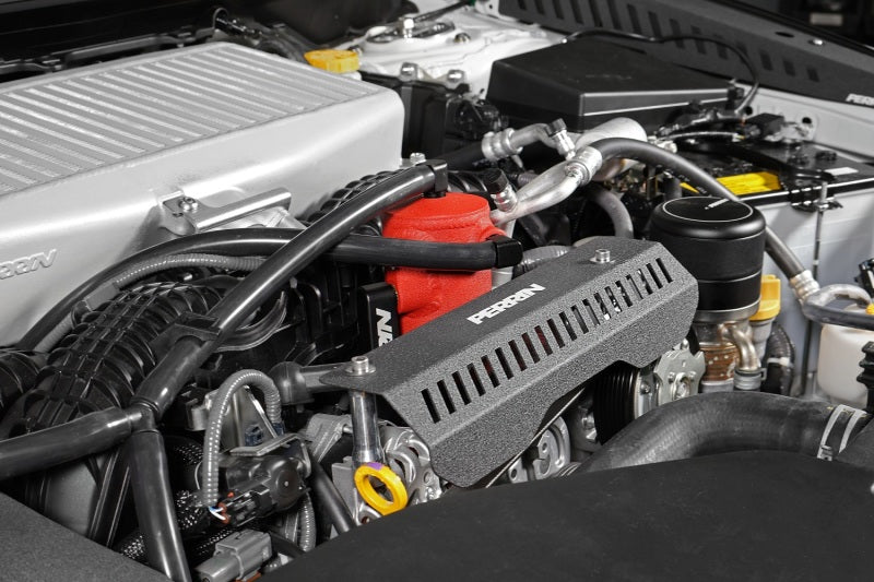 PERRIN 22-24 Subaru WRX Air Oil Separator - Red Oil Separators Perrin Performance