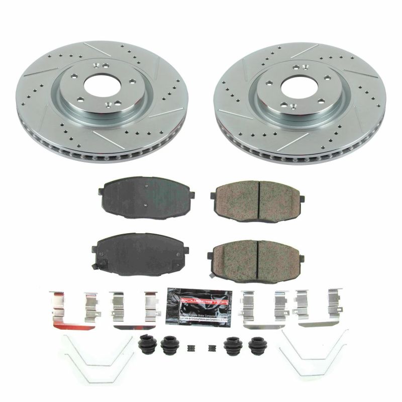 Power Stop 19-21 Hyundai Nexo Front Z23 Evolution Brake Kit Brake Kits - Performance D&S PowerStop
