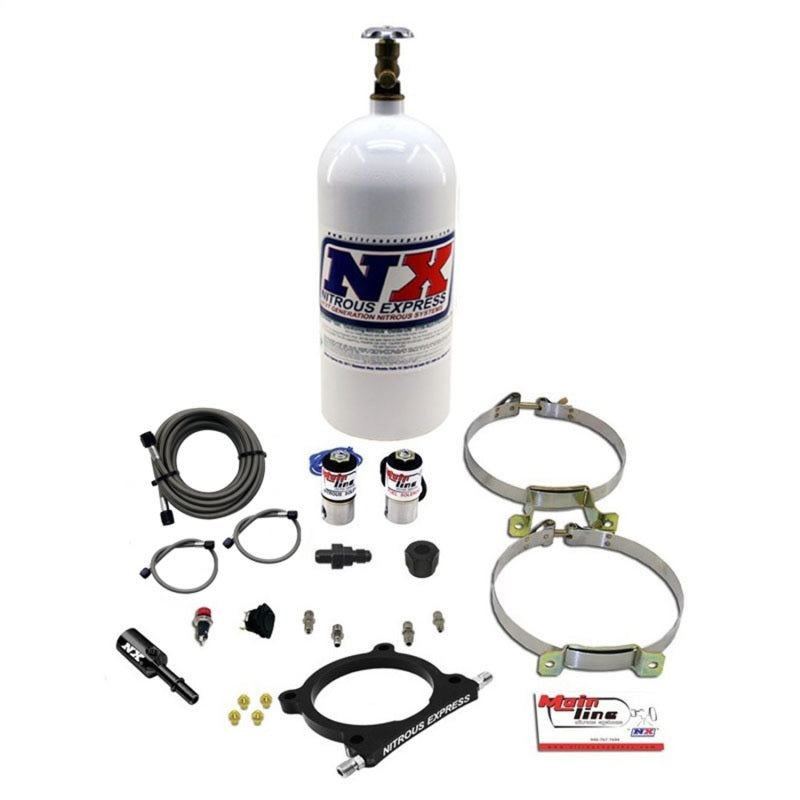 Nitrous Express 11-17 Ford Mustang GT Coyote 5.0L Mainline EFI Nitrous Plate Kit w/10lb Bottle Nitrous Systems Nitrous Express