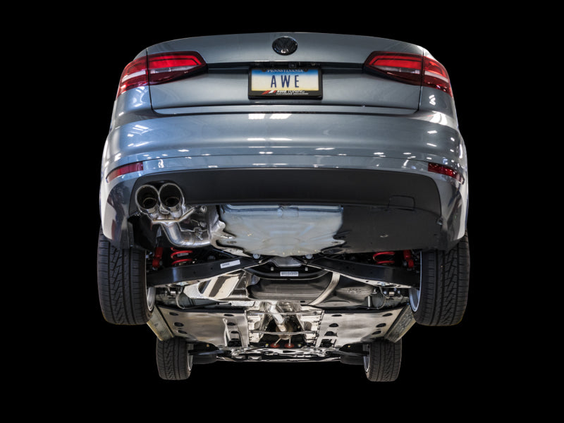 AWE Tuning 09-14 Volkswagen Jetta Mk6 1.4T Track Edition Exhaust - Chrome Silver Tips Catback AWE Tuning