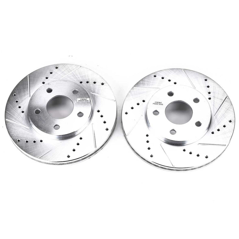 Power Stop 06-11 Chevrolet HHR Front Evolution Drilled & Slotted Rotors - Pair Brake Rotors - Slot & Drilled PowerStop