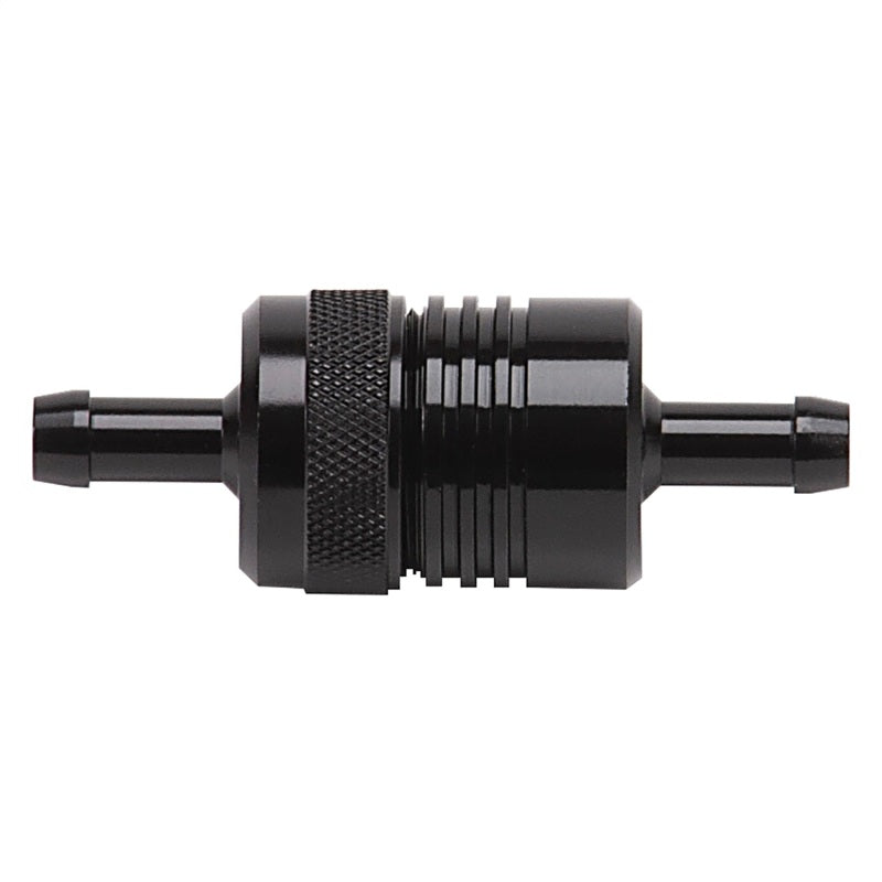 Russell Performance Black Street Fuel Filter (3in Length 1-1/8in diameter 5/16in inlet/outlet) Fuel Filters Russell