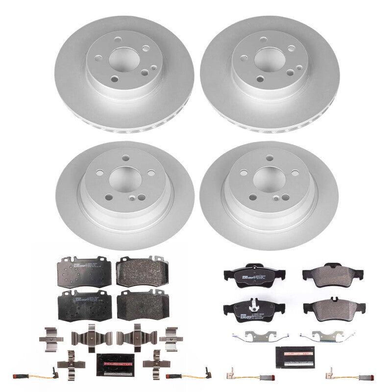 Power Stop 2006 Mercedes-Benz E350 Front and Rear Eurostop Brake Kit Brake Kits - OE PowerStop