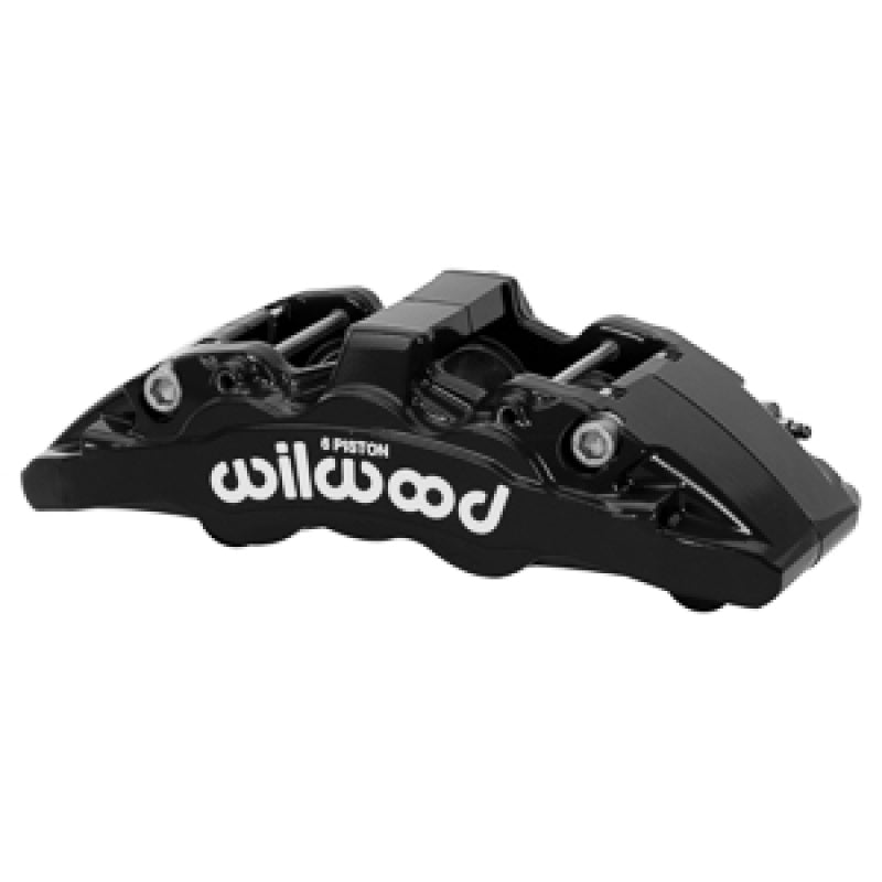 Wilwood Caliper-Aero6-L/H - Black 1.75/1.62/1.62in Pistons 1.25in Disc Brake Calipers - Perf Wilwood