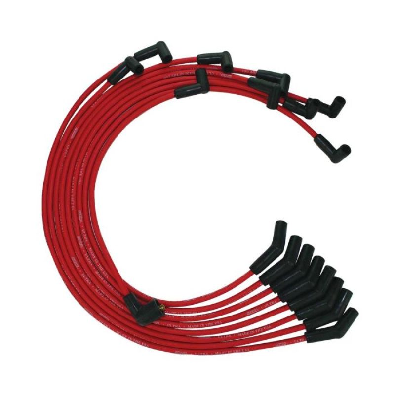 Moroso Ford 351C/390/429/460 HEI 135 Boots Ultra Spark Plug Wire Set - Red Spark Plug Wire Sets Moroso