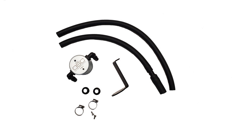J&amp;L 14-24 Mazda CX5 2.5L Non-turbo Driver Side 3.0 Oil Separator Kit - Clear Anodized Oil Separators J&L