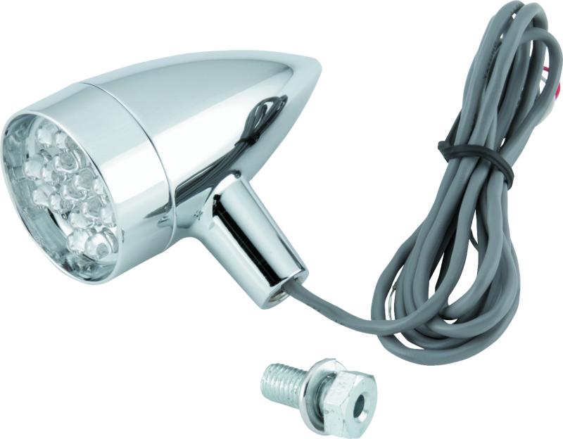 Bikers Choice Chrome Mini Turn Signal Amber Universal Custom Lights Corner Bikers Choice