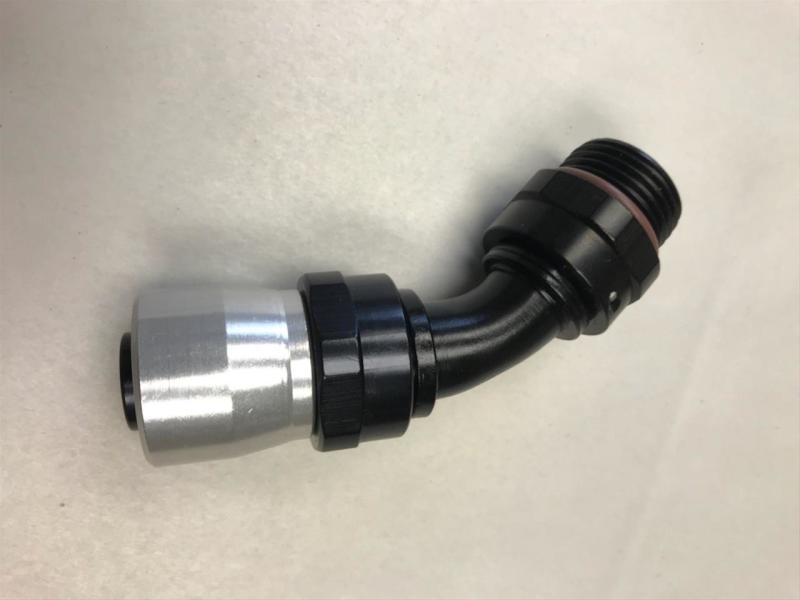 Fragola -8AN x 45 Degree Sport Crimp Hose End Fittings Fragola