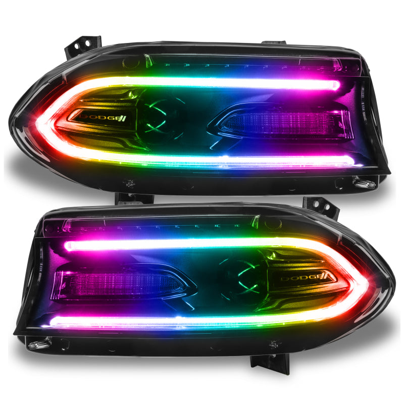 Oracle 15-21 Dodge Charger RGB+W DRL Headlight DRL Kit - ColorSHIFT w/ BC1 Controller Headlights ORACLE Lighting