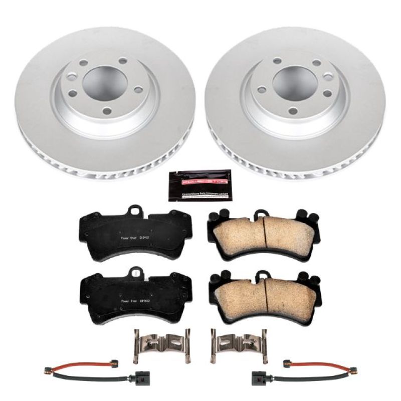 Power Stop 07-15 Audi Q7 Front Z23 Evolution Sport Coated Brake Kit Brake Kits - Performance D&S PowerStop