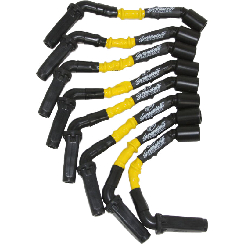 Granatelli 99-23 GM 6.0L/6.2L LS2/LS3/LSA/LS7/LS9 Hi-Perf Coil-Near-Plug Wire Conn Kit w/Ylw Jacket Spark Plug Wire Sets Granatelli Motor Sports
