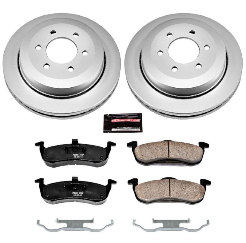 Power Stop 07-17 Ford Expedition Rear Z17 Evolution Geomet Coated Brake Kit Brake Kits - Performance Blank PowerStop