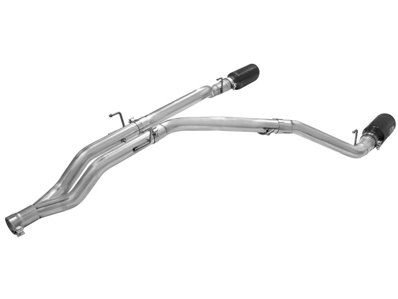 aFe MACHForce XP DPF-Back Exhaust 3in SS w/ 6in Black Tips 2014 Dodge Ram 1500 V6 3.0L EcoDiesel DPF Back aFe