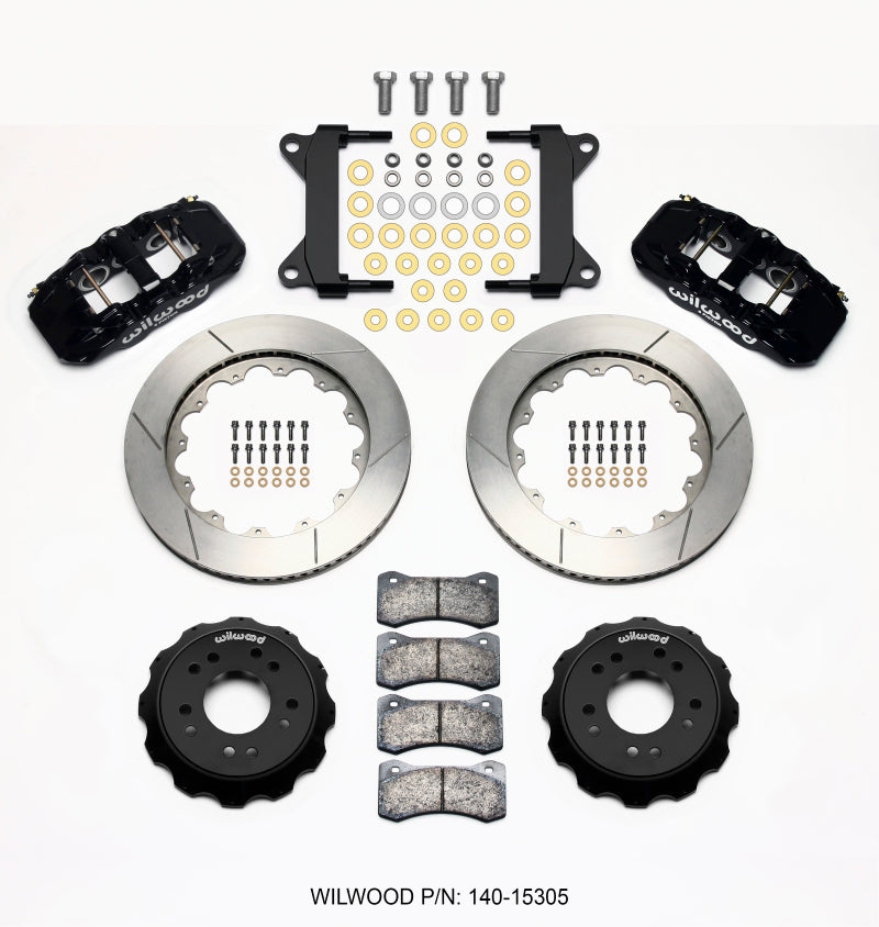 Wilwood AERO6 Front Hat Kit 14.00 63-87 C10 w/ Wilwood Pro Spindles Big Brake Kits Wilwood