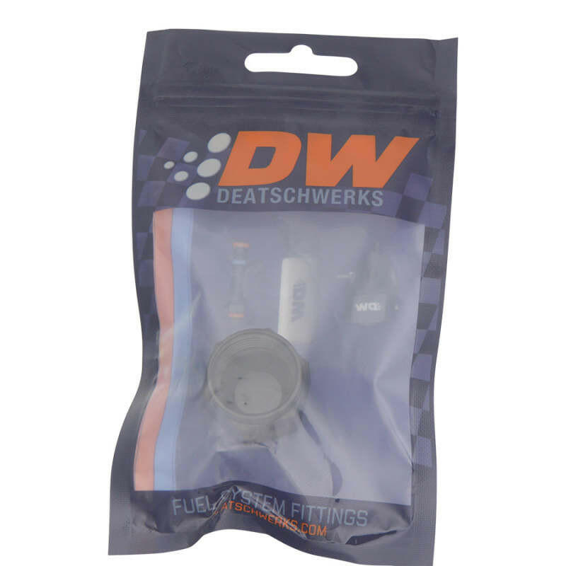 DeatschWerks 10AN Female Flare Cap - Anodized Matte Black Fitting Caps DeatschWerks